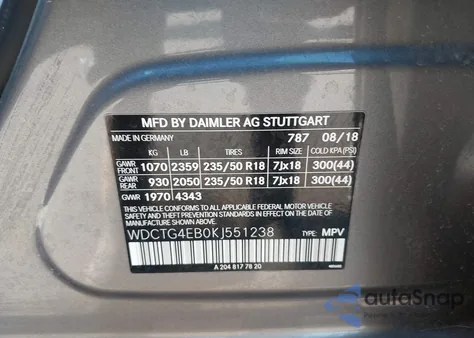 2019 Mercedes-Benz Gla 250 z USA, uszkodzony, nr VIN WDCTG4EB0KJ551238